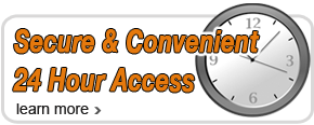 24 Hour Secure Access to your self storage facility
